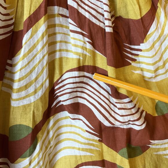 Speed Control Women Dress M Yellow Geometric Sundress Sleeveless Knee Length - Picture 10 of 10